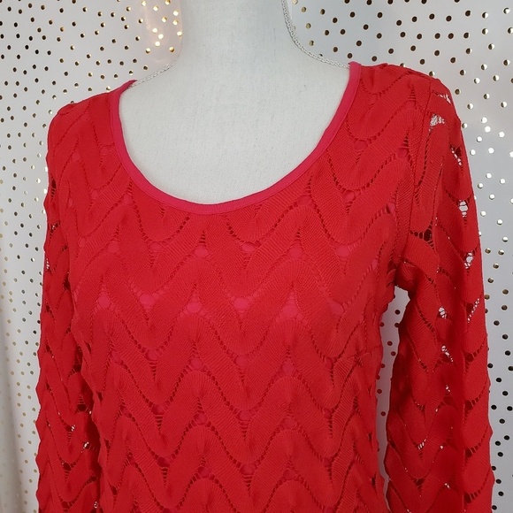 Free People Wild Thing Mini Dress in Strawberry - Picture 3 of 7